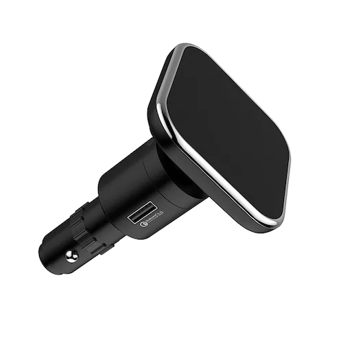 Qi Car Fast Wireless Charger With Magnetic for iPhone X - Black