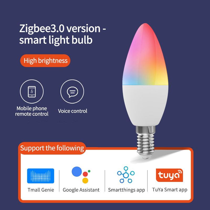 Zigbee 3.0 Smart Light Bulbs 35W Equivalent - 4Pack